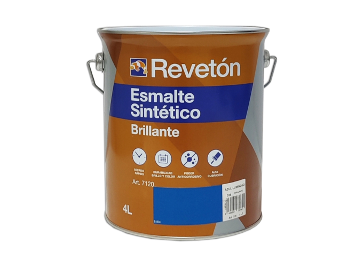 Esmalte Brillante Reveton 4 Lt (Azul Luminoso 039)