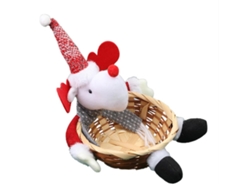 Cesta de dulces navideños, almacenamiento para fiestas navideñas TRUYUETY