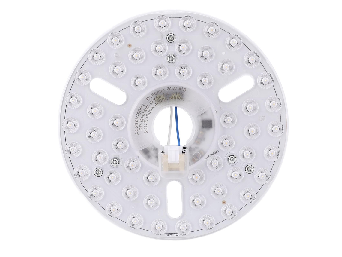 2026-kit De Luz Led Para Ventilador De Techo 6.3in Magnético 24w Regulable 3cct 3000k-6000k Panel De Reemplazo 230v