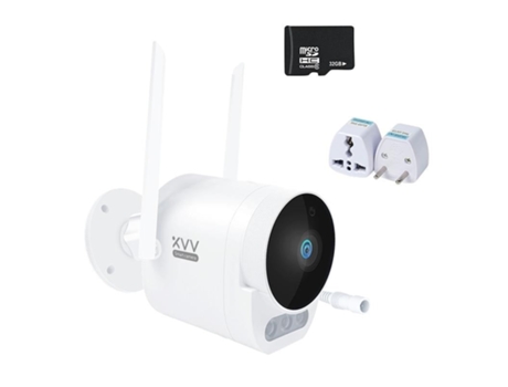Cámara de Vigiláncia SLOWMOOSE Pro Versión 1080P Hd Wi-Fi Cam 150° Grande Angular Ip65 Visión Nocturna Infrarrojo (32 Gb Sd)