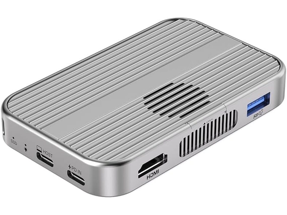 Ventilador Magnético Para Ssd M.2 Nvme, Usb C, 10 Gbps, 4k60hz, Sd/tf Pd, 100 W