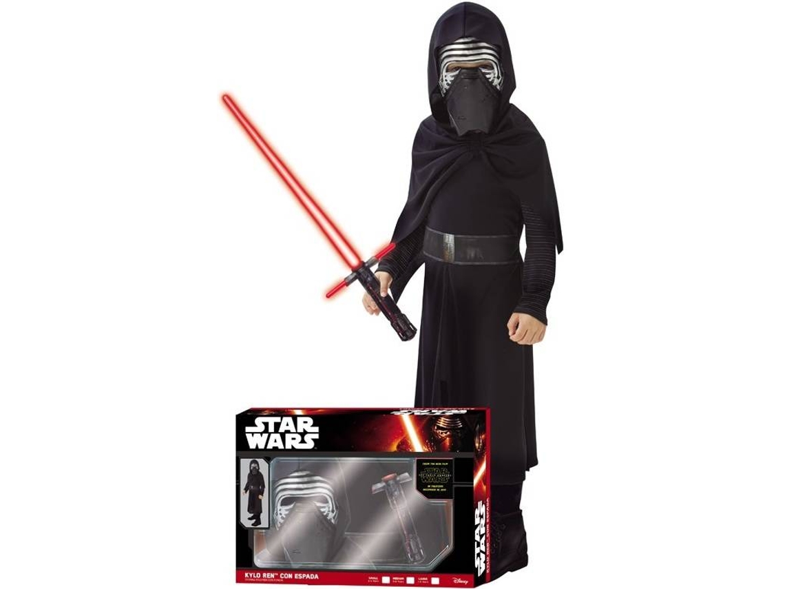 Disfraz de Niño RUBIE'S Kylo Ren Com Espada de Star Wars Vii (Poliéster - Tam: 5-6 Años)