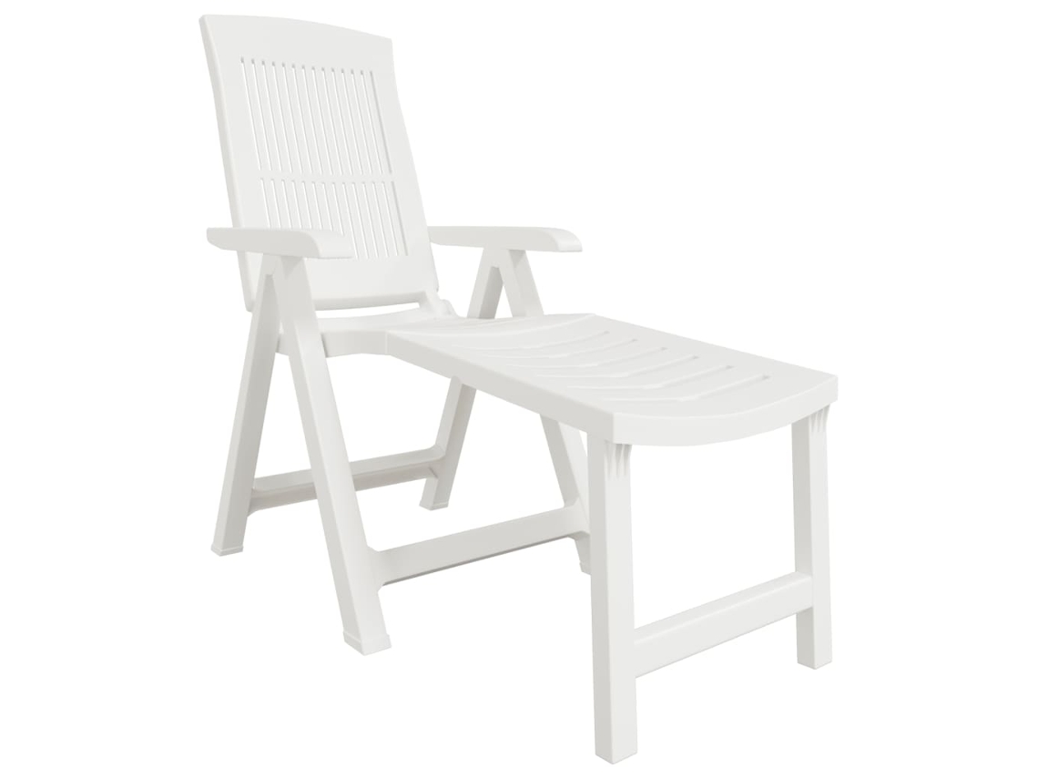 Chaise longue de plástico blanco EXCLUSIVA MAISON