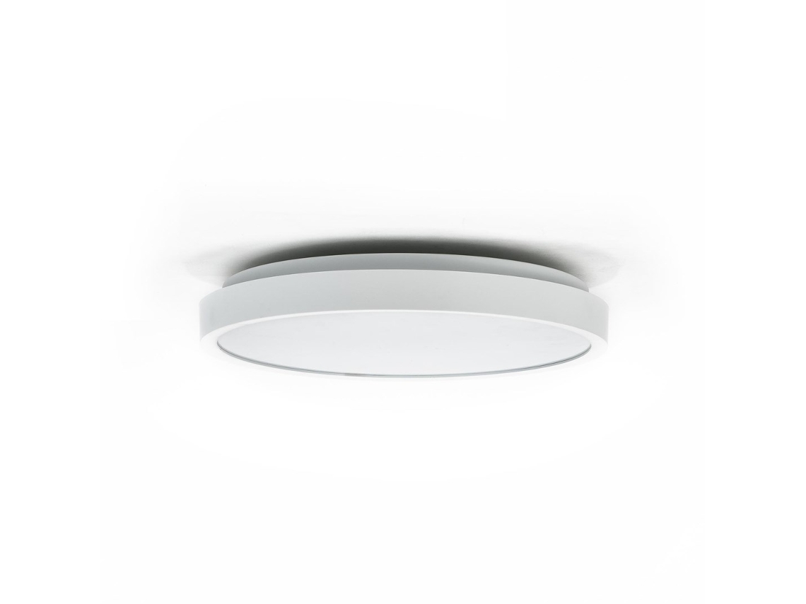 Lámpara de techo LED Samsung V-Tac de 24 W, redonda, 29 cm, montaje en superficie, IP44, blanca, VT 8624, 4000 K, 2500 lm, 5 años de garantía.