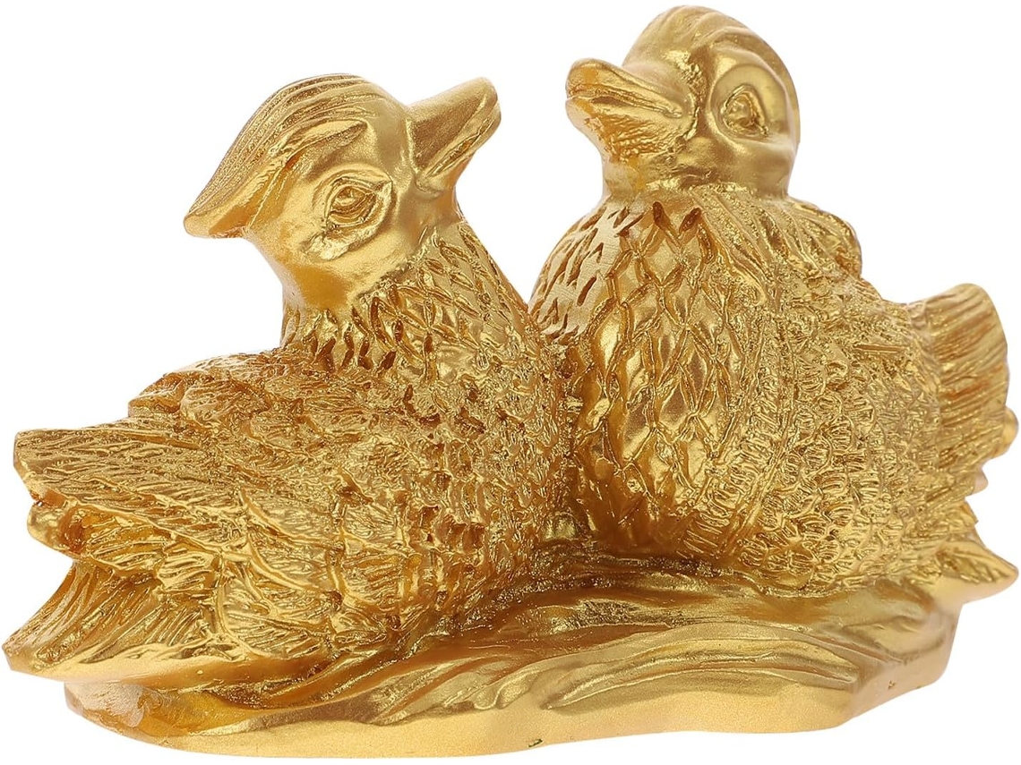 Decoración Hogar Patos Mandarines Como Escultura