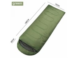 Saco De Dormir Individual 4 Temporadas Impermeable Camping Senderismo Envelope Xyd Verde