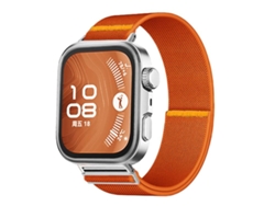 Pulsera para Huawei Watch Fit 3 / Fit 4 / Fit 4 Pro - Nylon elástico ajustable - Una correa naranja