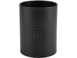 VVJIJILLY Organizador De Utensílios De Cozinha Para Balcão, Aço Inox, 10 X 10 X 13 Cm (preto)