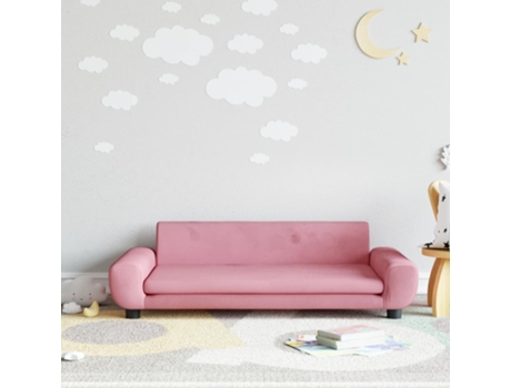 Sofá para niños de terciopelo rosa 100x54x33 cm MAISON EXCLUSIVE
