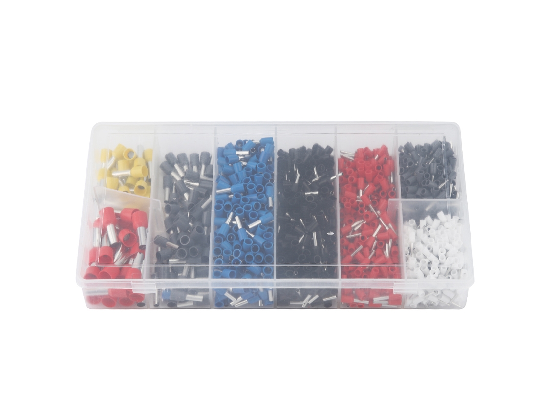 2026velora-1200pcs Conectores De Cobre Para Cable Terminales Aislados Cold Pressed E0508