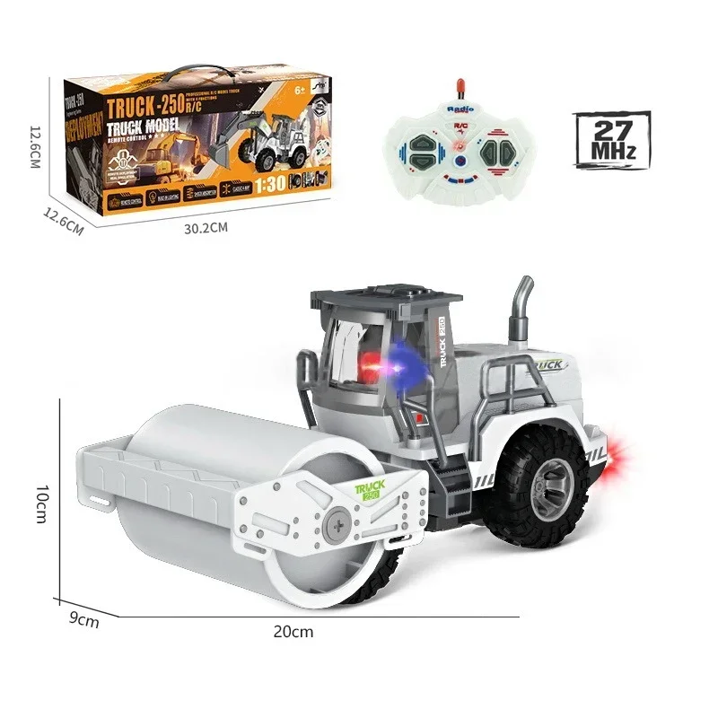 Vehículo de ingeniería con control remoto de 27 MHz, modelo de simulación inalámbrica, un regalo para niños y niñas. MDUG