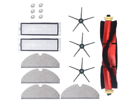 16 piezas para Xiaomi Roborock S5 Max S50 S6 accesorios piezas de aspiradora filtro Hepa lavable cepillo principal Cepillo Lateral
