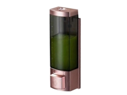 Dispensador de jabón de pared Rosewell Hotel ABS transparente negro dorado para baño