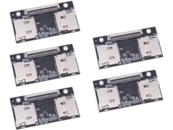 5 Adaptadores De Tarjetas Tf Duales A Ce/zif/ssd Con Conexión Antiarañazos