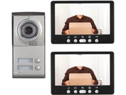 2 Unités Appartement Système D'interphone Video 7 Moniteur Porte Telephone En Alliage D'aluminium