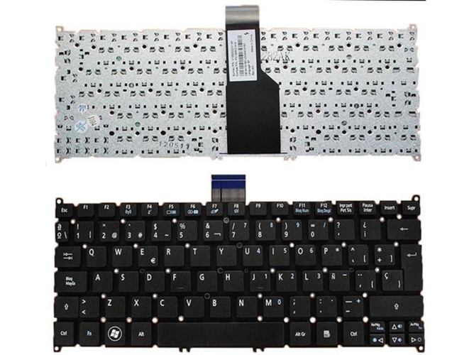 Teclado para Portátil Acer Aspire S3 S5 V5-121 One 756 Travelmate B1