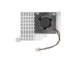 Disipador de aluminio con PWM para Raspberry Pi 5 de 4 GB y 8 GB (plateado)