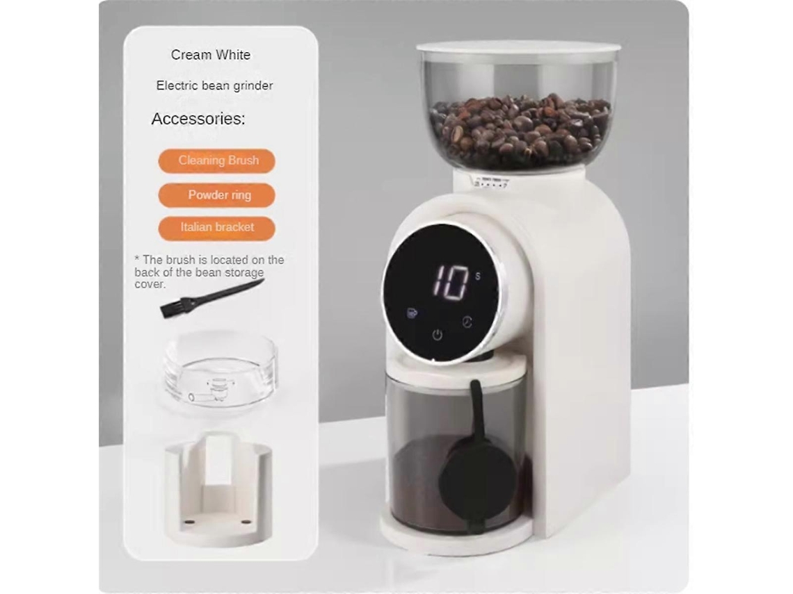 Molinillo de café eléctrico, molinillo de café italiano hecho a mano, máquina de café Lalamoli para uso doméstico