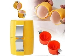 Abridor de cáscaras de huevo manual Rosewell, rompedor y separador de huevos, utensilio de cocina de acero inoxidable para facilitar la extracción de la cáscara.