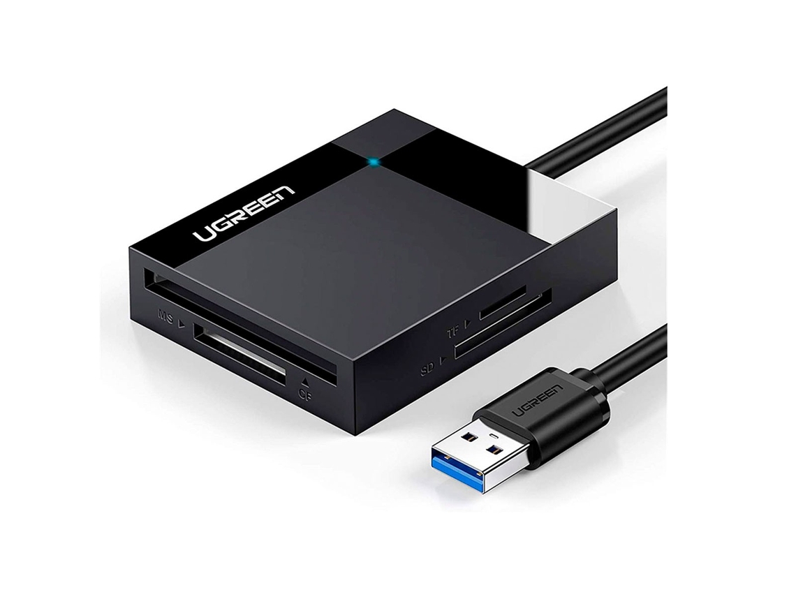 Lector de Tarjetas UGREEN cr125 4-in-1 Negro