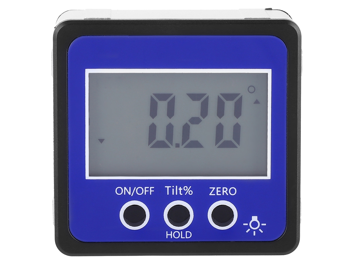 Nivel Inclinómetro Digital Protracto Con Base Magnética, 4*90 Grados, Tres Funciones, Pantalla Lcd Grande