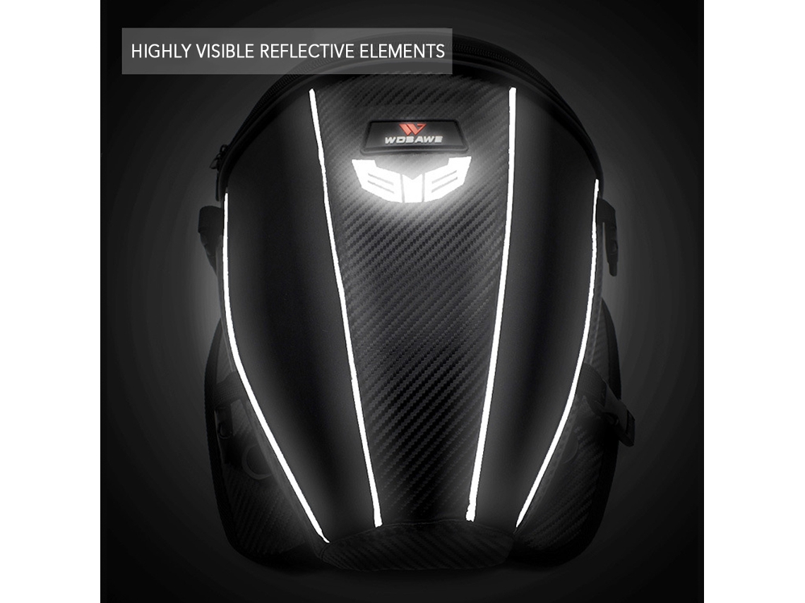 Bolsa Reflectante Multifuncional Para Motocicleta, Para Asiento Trasero, Con Correa Para El Hombro Y Para La Mano, Resistente Al Agua, 15 L.