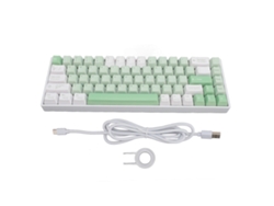 Teclado Mecânico 68 Teclas Red Switch Rgb Sem Fio 2.4g Bt Type C Para Win 2000 Me Xp