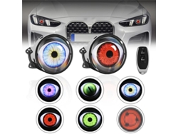 Faro Led A Con Diseño De Ojo De Diablo Dinámico Dual, Múltiples Modos Para Automóviles, Motocicletas, Universal.