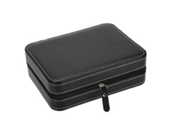 Estuche de viaje portátil para relojes con 4 compartimentos. Organizador para coleccionistas.