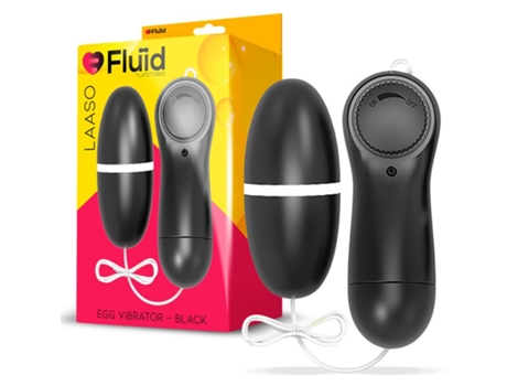 Huevo Vibrador Multi Velocidad Control Remoto Negro FLUÏD