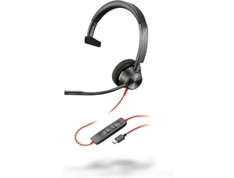 Auriculares con Micrófono POLY 8X215AA (Negro - USB - USB-C)
