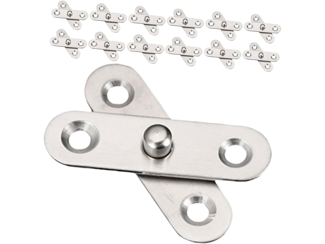40 Bisagras De Acero Inoxidable Para Puertas, Bisagras Giratorias Angulares Para Puertas Secretas.