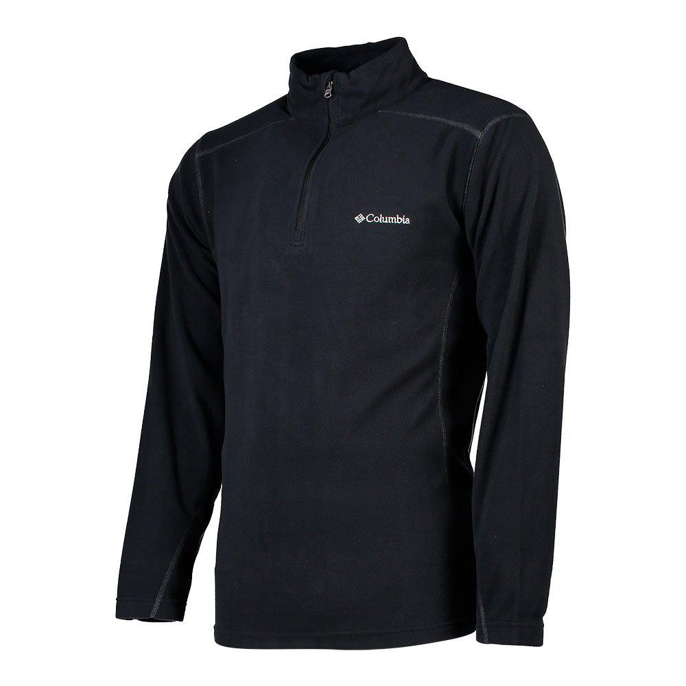 Columbia Klamath Range ii half zip forro media cremallera para hombre abrigo polar negro esquí