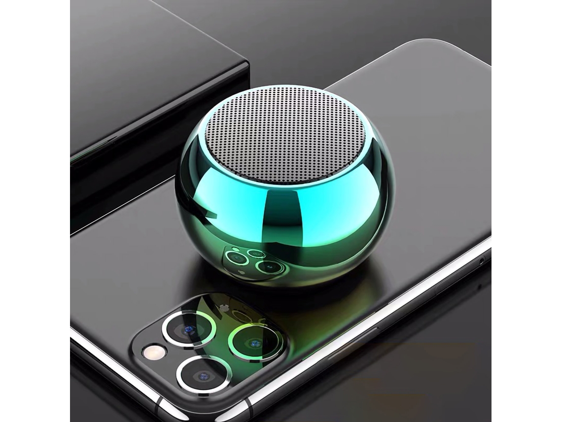 Altavoz Bluetooth Inalámbrico Multifuncional Con Subwoofer Metálico, Portátil Para Exteriores,