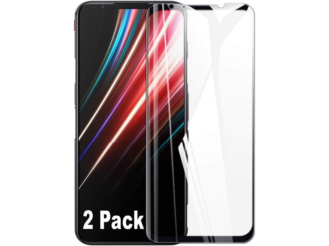 Conjunto de Protectores de Pantalla Filme Hd Antiarranhões para Nubia Red Magic 5G HONGWE. Negro (2un)