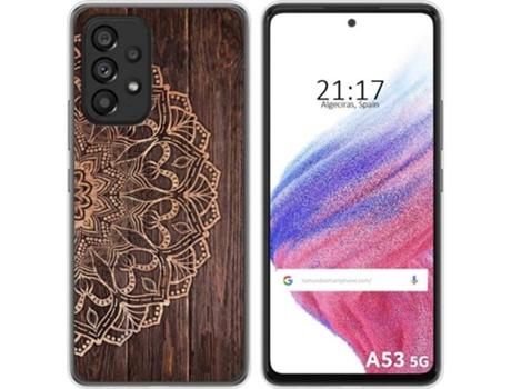 Carcasa para Samsung Galaxy A53 5G TUMUNDOSMARTPHONE Dibujos Madera 06 Multicolor