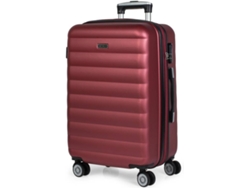 Maleta de Viaje Mediana ITACA Rígida 4 Ruedas Rojo (70 L)