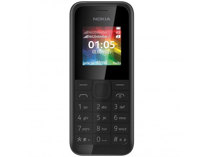 Teléfono móvil NOKIA 105 (1.8'' - 2G - Negro)