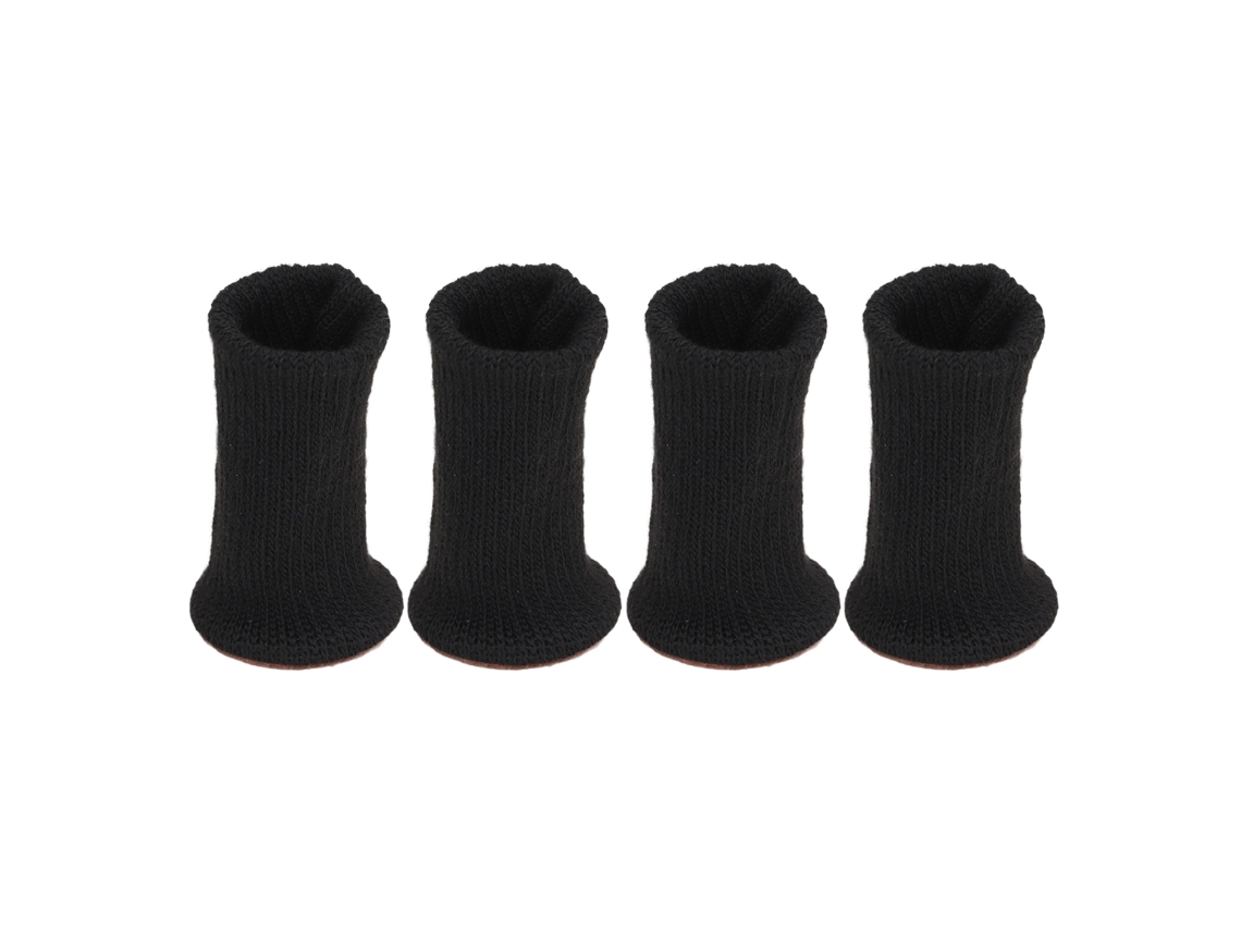 Protectores Silenciosos Antideslizantes Para Patas De Sillas, Color Negro.