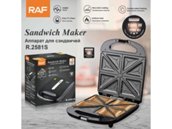 Máquina de desayuno portátil de doble cara, estándar europeo, para gofres, sándwiches y panes. Mdug
