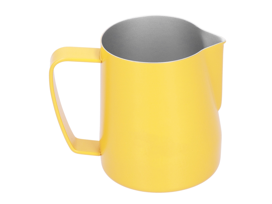 Jarra De Acero Inoxidable 304 Para Espumar Leche, 350 Ml, Amarilla, Para Café Latte Art