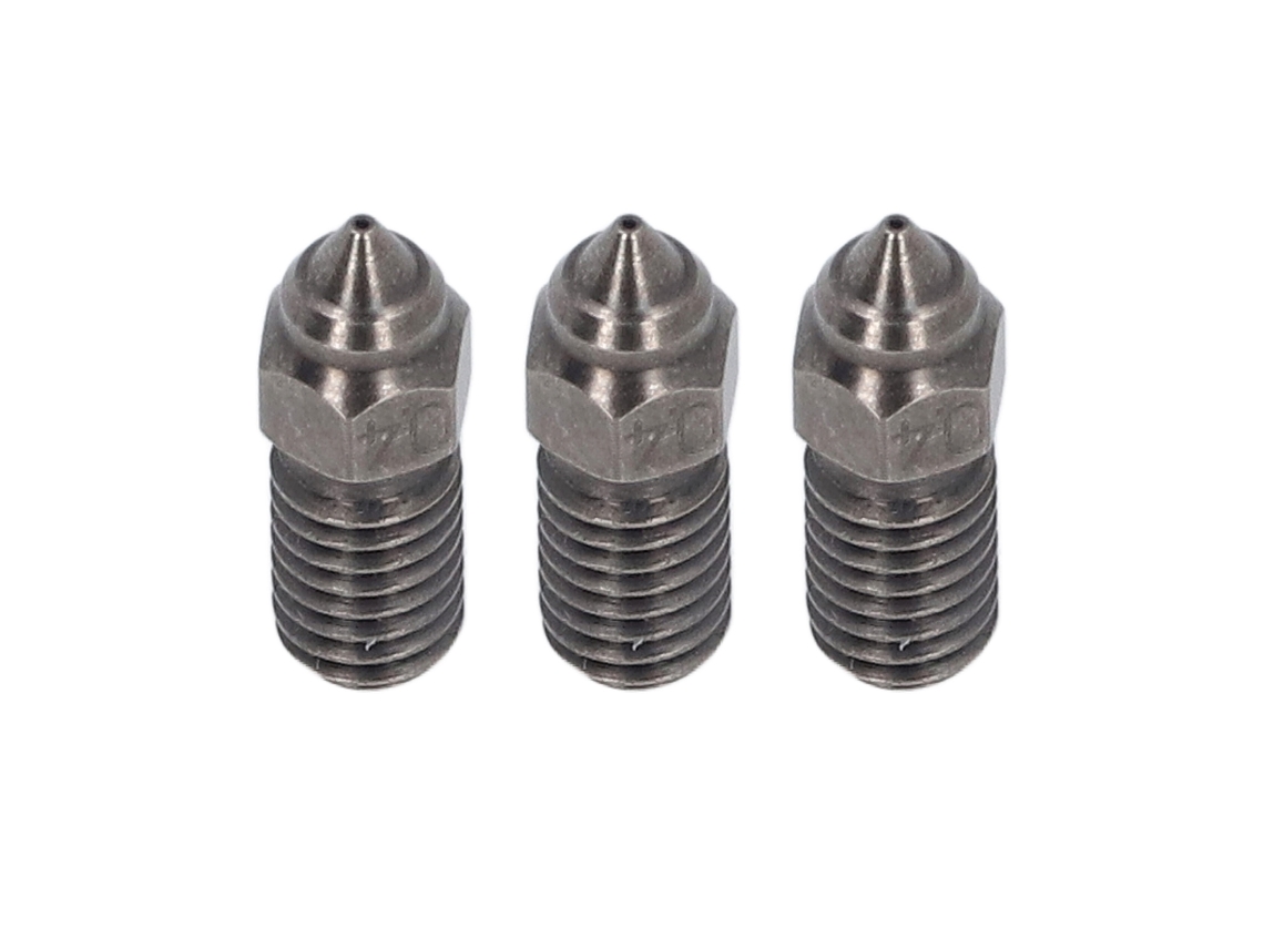 3 Piezas Boquillas De Impresión 0.4mm 1.75mm Acero Templado De Alto Flujo Para Neptune 4 Impresora 3d