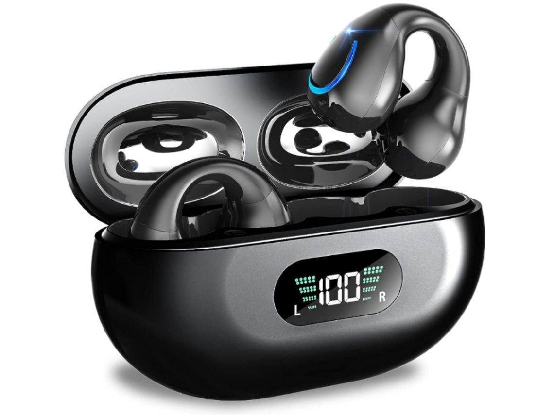 Auriculares YEMAESRE Sin Bajos Estéreo Led Incorporado Impermeable Bluetooth Tela Negro