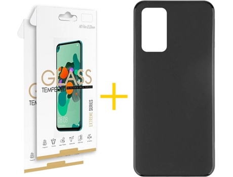 Kit Funda + Protector de Pantalla Huawei P40 SKYHE Cristal Templado 6472 Negro