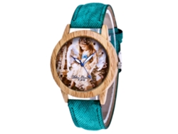 Reloj De Cuarzo Informal Para Mujer Zhoulianfa Con Correa De Mezclilla Y Estampado (verde)