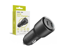 Cargador De Coche Mobile Origin 60w Doble Usb-c Carga Rápida