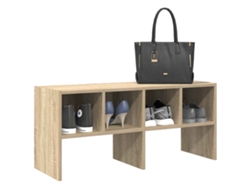 Zapatero | Armario Zapatero Apilable Roble Sonoma 89,5x30x40 Cm