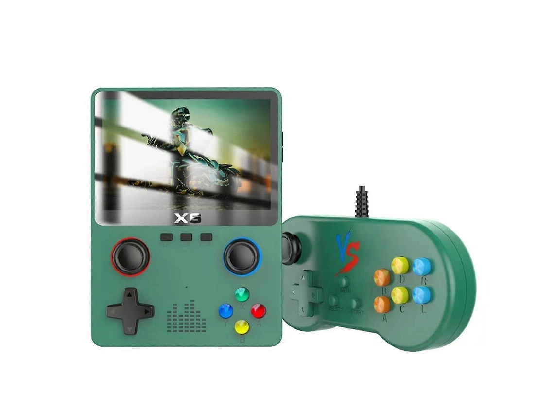 Reproductor De Juego Portátil X6 Portátil Con 10000 Juegos Pantalla Ips De 3,5 Pulgadas 11 Simuladores Dual Player Vid