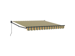 Toldo retráctil manual Vidaxl de poliéster verde
