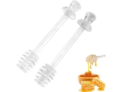 Juego de 2 utensilios de cocina Miel, transparentes.